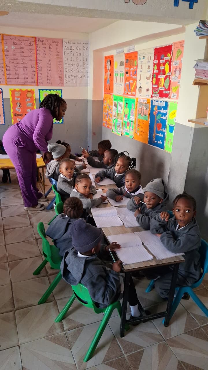 PP1 pupils at work in class